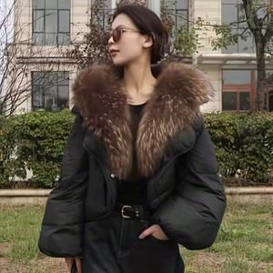 TEMU [대형 디자인] 블랙 숏 재킷 여성용 겨울 따뜻한 패션 빵 재킷 코트