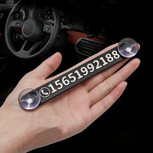 TEMU 임시 주차 휴대폰 표지판 1개, 알루미늄 합금 자동차 전화번호판, 블랙 레드 블루 그린 - 자동차 휴대폰 표지판, 차량 내 사용을 위한 심미적이고 편리함