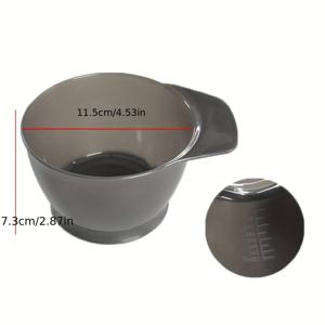 TEMU 3개 세트 블랙 플라스틱 재사용 가능 헤어컷 볼 - 가정 또는 미용실 사용에 적합