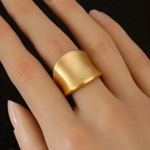 TEMU 1개, 유럽 및 미국 패션 - 구리, 정교한 광택 마감, 남녀공용 사이즈 조절식 오픈 링. 휴일 파티, 모임, 댄스, 크리스마스, 추수감사절, 데일리웨어, 결혼식 및 약혼식 의상, 선물용으로 적합