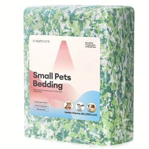 TEMU BUCATSTATE 햄스터 침대재 20L, 99% 먼지 없는 기니피그 침대재 (냄새 제어 기능 포함), 토끼, 쥐, 시리아/소형 햄스터, 저빌을 위한 아늑한 종이 침대재, 햄스터 침대재