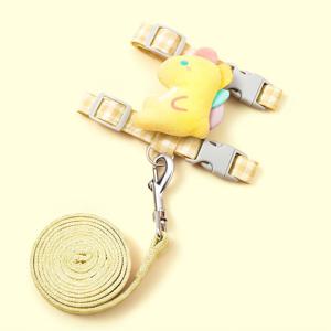 TEMU 조절 가능한 고양이 하네스 & 리드 시스템 - 탈출 방지 공룡 의상, 야외용 소프트 조끼, 4피트 리드, 새끼고양이 & 고양이용