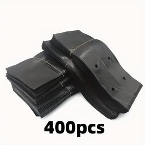 TEMU 400개 경량 및 튼튼한 검정색 플라스틱 식물 재배 용기. 사용하기 쉬우며, 재배에 이상적이며 통기성 있는 재질로 제작되었으며 배수 구멍이 있습니다. 러스틱 스타일로 모종 성장을 지원합니다. 실내 및 실외 나무 및 화분 모두에 적합합니다.