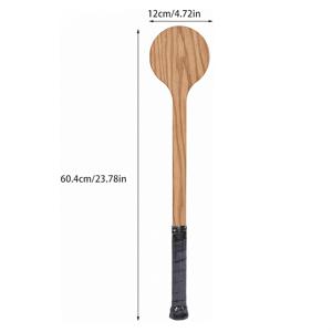 TEMU 테니스 깃털볼 훈련용 나무 라켓, 레드 오크 테니스 포인터 라켓, 나무 훈련용 라켓, 스윙 훈련 보조기구, 스포츠 보관 가방 포함