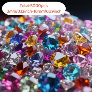 TEMU 5000개 아크릴 페이크 , 꽃병 채우기, 식탁 센터피스, 화장품 보관, 프로젝트, 아크릴 , 아크릴 보석, 웨딩, 테이블 장식, 크리스마스 파티 장식, 신부 선물, 홈 데코에 적합