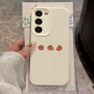 TEMU 휴대폰 케이스 - 귀엽고 재미있는 쉬운 토마토 패턴, 삼성 갤럭시 A15, A14, A13, A55, A72, S10, A05S, A12, A32, S22, S23, S24, S21, A50, A51, A52, S20, A25 및 S10용 휴대폰 케이스에 적합, 높은 미적 감각과 낙하 방지 기능 제공