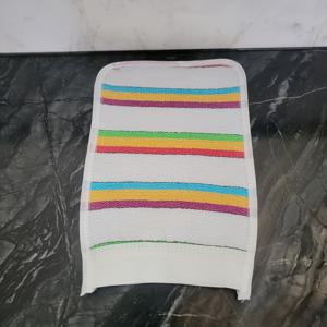 TEMU 두꺼운 목욕 스크럽 장갑, 이중 레이어 컬러 등 스크러버, 쉬운 먼지 제거를 위한 간편한 샤워 액세서리