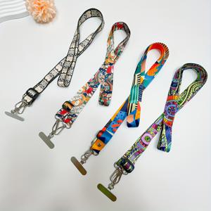 TEMU 휴대폰 홀터 코드 4개입 팩, 패셔너블한 패턴 프린트, 길이 조절 가능, 휴대폰 크로스백, 보온병 등에 적합, 교체용 숄더 스트랩