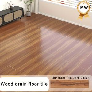 TEMU 40개 자가 접착 레트로 우드 그레인 방수 바닥 스티커 - 쉽게 붙이고 떼는 내구성 PVC 바닥재, 거실, 침실, 주방, 욕실용 - 홈 데코 리모델링, 접착식 바닥재, 주방 바닥재, 모던 홈 데코