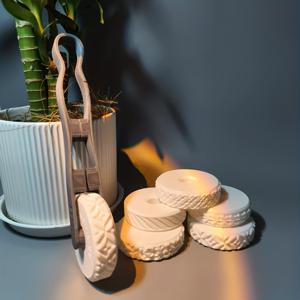 TEMU 튼튼한 점토 텍스처 롤러 - 튼튼한 플라스틱 세라믹 도자기 도구, 도자기, 세라믹 및 수제 플라스틱 미술 도구용 점토 롤러 몰드, 폴리머 클레이, 시트 빌딩에 적합한 홈 데코 및 선물