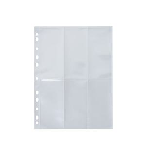 TEMU 20장 단면 페이지 보호지 6포켓 탑로딩 트레이딩 카드 슬리브 11링 바인더용 2.72