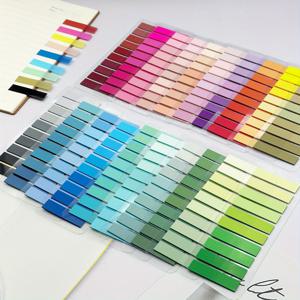 TEMU 20개(4000장) 모란디 스티키 탭 페이지 마커, 컬러 쓰기 가능 및 재배치 가능한 북 플래그 탭, 인덱스 탭, 페이지 탭