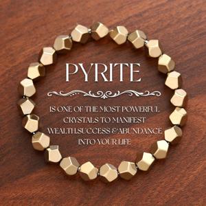 TEMU 핸드메이드 천연 피리트 팔찌 - 다면성 스타일 비즈, 풍요와 번영을 상징, 내적 힘 차크라 주얼리, 빈티지 영적 선물, 발렌타인데이, 어버이날에 적합, 팔찌 비즈, 영적 주얼리