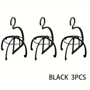 TEMU 다중 가발 디스플레이를 위해 설계된 가발 스탠드 3개 세트. 플라스틱 보관 랙에서 가발 스타일링 및 정리를 위한 홀더 역할