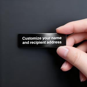 TEMU 주소 이름 직접 정의가 가능한 맞춤형 스테인리스 스틸 우편함 스티커 주소판, 내구성 있고 우아한 소재로 제작됨. 강력한 접착력으로 모든 표면에 쉽게 부착. 세 가지 스타일리시한 색상 제공—사무실 라벨이나 일상생활에 독특한 느낌을 더하기에 완벽한 선택!