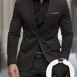 TEMU 고품질 원단으로 제작된 래펠 재킷과 바지의 스타일리시한 조합으로, 탁월한 편안함과 완벽한 핏을 제공합니다. 결혼식, 파티, 격식 있는 행사, 비즈니스 미팅, 특별한 날에 이상적입니다.