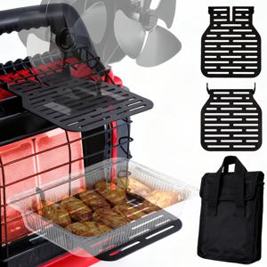 TEMU 다용도 히터 브래킷 및 보관백 - 캠핑/파티오/차고 사용을 위한 야외 안전 지지대, 내구성 있는 난방 액세서리, 목재 난로 팬 및 난방 장비용