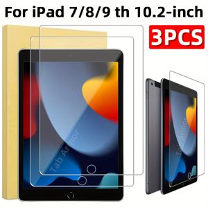 TEMU 아이패드 7/8/.2인치 (2021/2020/2019 모델) 전용 3개입 울트라 HD 강화유리 보호필름 - 스크래치 방지, 지문 방지, 고감도, 쉬운 설치, 태블릿 보호필름, 지문 방지, 완벽 적합, HD 선명도, 내구성 강화유리, 내구성 강화, 스크래치 방지, 학생 및 전문가용 가젯 보호필름