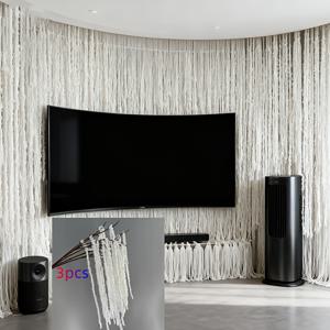 TEMU 인조 흰색 행잉 부케 3개 세트 - 사실적인 꽃 디자인, 긴 줄기 (23.0-27.0인치), 내구성이 뛰어난 폴리에스터 웨딩 센터피스, 크리스마스 장식 - 실내/실외 플로럴 장식, 가정 및 이벤트에 적합