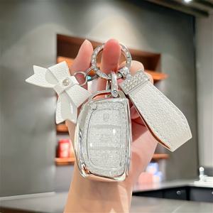 TEMU 소프트 TPU 자동차 키 커버, 현대 투싼, 싼타페, 엘란트라, 소나타, 크레타, ix35, 모델 호환 - 삼버튼 디자인, 선물로도 완벽