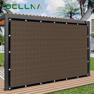 TEMU 정원 그늘막, 튼튼한 메시 타포린 (그로멧 포함), 자외선 차단 야외 그늘 네트, 온실, 정원, 파티오, 식물, 파빌리온에 적합, 커피 브라운