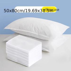 TEMU 호텔 및 미용실용 두꺼운 일회용 베개커버 15개 세트, 통기성 좋은 여행용 디자인. 베개커버만 포함 (베개 내장재 미포함). 미용실 사용 및 여행 필수품. 빈티지 스타일의 가벼운 쉘, 세탁 용이. 호텔 운영자에게 완벽한 제품