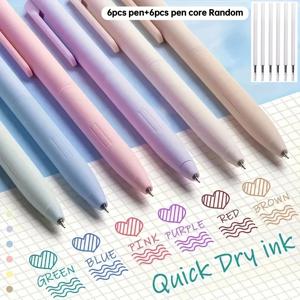 TEMU 12색 젤 펜 세트, 0.5mm 가는 팁, 드로잉 및 스케치용 컬러 젤 펜, 메모 및 필기, 사무실 및 학습 용품으로 적합, 생일 선물, 크리스마스, 할로윈, 새해 선물 및 친구 선물! 부활절 선물