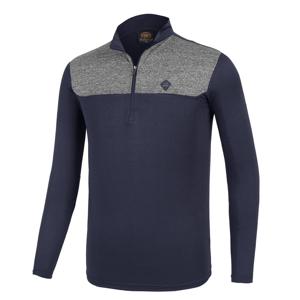 TEMU 남성 가슴배색 멜란지 긴팔 집업 티셔츠 넘버원(X92LT001M)