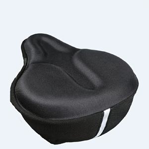 TEMU 초편안 자전거 안장 쿠션 - 충격 흡수, 초두꺼운 넓은 안장 커버, 펠로톤, 산악, 로드 바이크 호환 - 내구성 강화, 쉬운 설치, 블랙