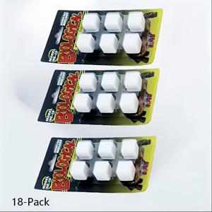 TEMU 수족관 및 테라리움용 18팩 천연 칼슘 카보네이트 미네랄 스톤 - 매끄러운 가장자리의 안전한 껍질 성장 보조제, 새우, 헤르밋 게, 거북이, 달팽이에 적합 - PH 밸런스 수족관 기질 및 서식지 장식