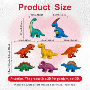 TEMU 대형 만화 공룡 식기세척기 자석 스티커 8개 세트, 사랑스러운 공룡 디자인 9가지 포함. 냉장고 장식, 식기세척기 장식, 차고 장식, 친구 및 가족 선물용으로 적합