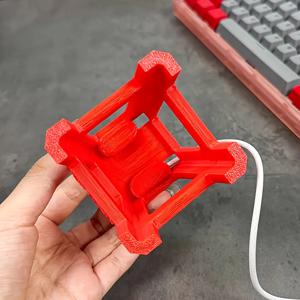 TEMU 스마트워치 충전 및 시계 표시용 데이터 케이블 고정 스툴 모양 스탠드. 스마트워치 매니아 및 공예 애호가에게 적합하며, Huawei Band 10/9/8/7/6과 호환되어 스마트워치 스트랩 고정에 사용할 수 있습니다.