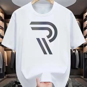 TEMU 남성용 속건성 통기성 좋은 편안한 반팔, 새로운 스타일의 운동 스타일, 피트니스 캐주얼 라운드넥 패턴 티셔츠