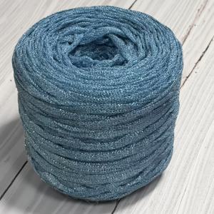 TEMU 스카이 블루 스파클링 코바늘 뜨개질 털실, 5MM 두께로 디자인, 롤당 100그램, 가방, 모자, 스카프, 담요 등을 만들기에 적합