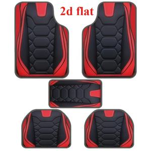 TEMU 2D 플랫, 복근 디자인의 럭셔리 자동차 바닥매트 5개 세트, 범용, 세단, 밴, SUV에 적합한 패셔너블 보호 매트 - 남녀 모두에게 완벽한 선물, 자동차 내부 액세서리, 2D 플랫