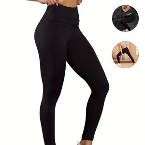 TEMU 여성을 위한 굉장히 부드러운 레깅스, 운동 요가 러닝 타이즈를 통한 하이 웨이스트 뱃살 조절 , 여성 액티브웨어