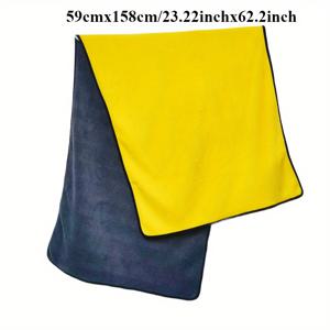 TEMU 트럭 및 자동차용 두꺼운 극세사 타월, 세차 시 흡수력이 뛰어남, 차량 건조 및 청소에 이상적, 차량 디테일링을 위한 특대형 사이즈로 제공