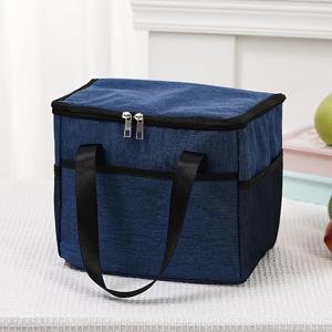 TEMU 1개의 새로운 휴대용 옥스포드 천 대용량 점심 가방, 보온 쿨러 가방, 두꺼운 휴대용 보온 가방, 여행 및 소풍 식품과 과일을 담을 수 있는 핸드백
