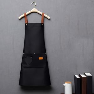 TEMU 세련된 캔버스 앞치마 | 남녀공용, 티/커피숍, 레스토랑, 주방, 정원, 바베큐 가게용 사이즈 유니버설 | 단색, 폴리에스터, 크리스마스 선물, AIJIASENYUE