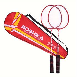 TEMU 야외 연습, 훈련 및 레크리에이션용 경량 배드민턴 라켓 세트 1쌍