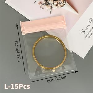 TEMU 15/30개 EVA 항산화 주얼리 보관 가방, 귀걸이, 반지, 목걸이, 팔찌 정리용 핑크색 밀봉 진주류 진열 파우치, 주얼리 보관 상자 1개