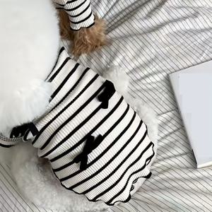 TEMU 봄/여름 신상 커플 의상 리본 스커트 비숑 테디 포메라니안 강아지 옷 애완 고양이