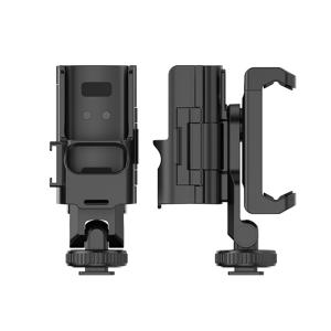 TEMU 드론 DJI 포켓 3 핸드헬드 스포츠 카메라 액세서리, 통합 폰 클립 및 1/4인치 나사 구멍, 조절 가능한 틸트 각도 홀더, 라이브 스트리밍 및 셀카용 보호 케이스 마운트, 창의적인 비디오 녹화