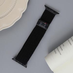 TEMU 애플워치 시리즈 10/9/8/7/6/5/4/3/SE/2세대/울트라/2용 탄성 나일론 직조 스트랩, 강아지 디자인, 마그네틱 브레이드 스포츠 손목 밴드, 여성 및 남성 모두에게 적합, 40mm/42mm/41mm/38mm/44mm/46mm/45mm/49mm 사이즈