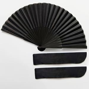 TEMU 3개 중국 빈티지 핸드헬드 접이식 부채 세트 (검정 부채 1개 + 보호 케이스 2개 포함) - 졸업식, 결혼식, 여름, 어버이날, 개학 시즌에 딱 맞는 완벽한 선물