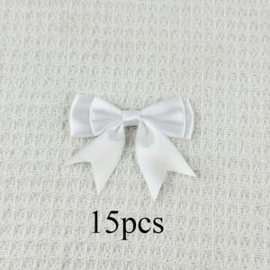 TEMU 15개 세트 새틴 더블 레이어 제비꼬리 리본 DIY 의류 액세서리 장식 선물 가방 선물 상자 공예 헤어밴드 넥타이 의류 리본 장식