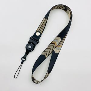TEMU 넓은 버전, 간편하고 패셔너블, 그라데이션 화살표 패턴, 휴대폰 넥 스트랩, 학생증 홀더, 전시 ID 넥 스트랩