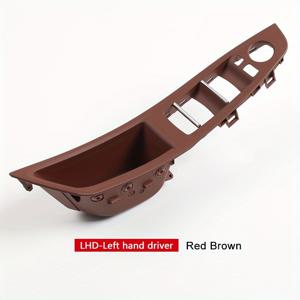 TEMU BMW 5시리즈 F10 F11 모델 520I, 523I, 525I, 528I, 530I용 실내 도어 핸들, 좌측/우측 핸들 차량 모두에 적합, 운전석 버튼 및 전면 도어 패널 스위치 프레임 포함