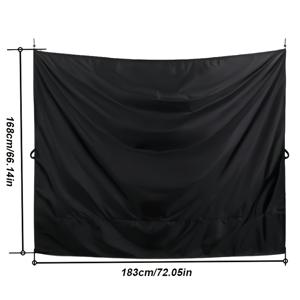 TEMU 1개 RV 창고 문 샤워 커튼, 차량용 사생활 보호 커튼, 실내 전면 및 후면 파티션 야외 샤워 커튼.