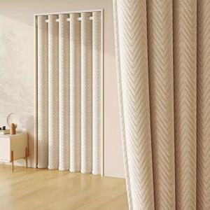 TEMU 1개 라이트 럭셔리 고급 두꺼운 단열 커튼 다층 두꺼운 방풍 및 방한 커튼 발코니 침실 거실용